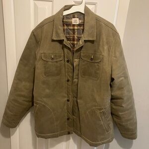 Flint and Tinder waxed flannel lined rancher Jacket